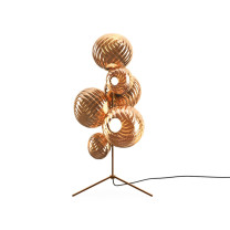 Tom Dixon Whirl LED Floor Chandelier Copper On