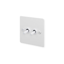 Buster and Punch 2G Modular Toggle Switch - Linear, White