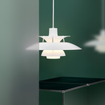 Louis Poulsen PH 5 320 Opal Pendant - Opal White Lifestyle