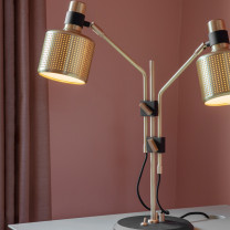 Bert Frank Riddle Double Table Lamp Lifestyle Close Up