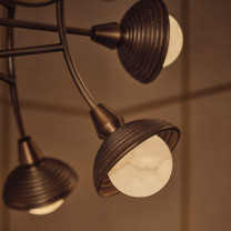 Bert Frank Eos 13-Light Chandelier Lifestyle Close Up