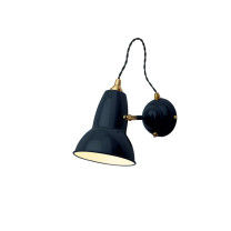 Anglepoise Original 1227 Brass Wall Light Ink Blue - Angled