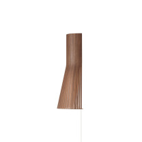 Secto 4231 Small Wall Light Plug Cable Walnut