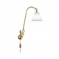 Bestlite BL6 Wall Light Bone China Shade/Brass Base