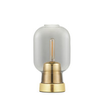 Normann Copenhagen Amp Table Lamp - Smoke/Brass