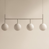 Audo Copenhagen TR Bulb Suspension Frame Polished Steel in Situ
