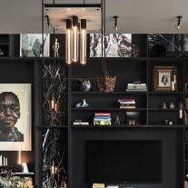 Buster + Punch Caged 4.0 Ceiling Light in Living Room