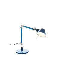 Artemide Tolomeo Micro Table Lamp Round Anodised Blue
