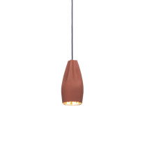 Marset Pleat Box 13 LED Pendant Terracotta Gold
