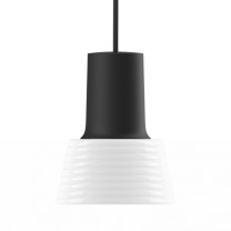 Zero Compose Pendant with Glass Shade Black White