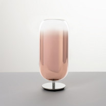 Artemide Gople Table Lamp Copper with Silver Base