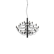 Flos 2097/30 Chandelier - Matte Black / Clear Bulbs