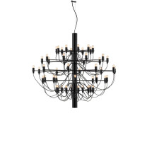 Flos 2097/50 Chandelier - Black / Clear Bulbs