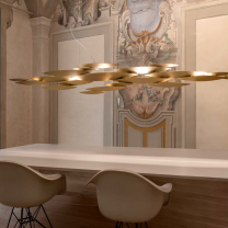 Terzani I Lucci Argentati LED Suspension - Brass