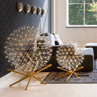 Moooi Raimond II Tensegrity LED Floor Lamp Both Sizes in Living Room