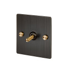 Buster + Punch 1G Toggle Switch - Smoked Bronze/Brass