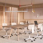 Zero Sprinkle Linear LED Suspension Light Lifestyle Meeting Room