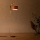 Tom Raffield Stem Floor Light Lights on