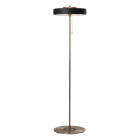 Bert Frank Revolve Stem Floor Lamp Antique Brass Black