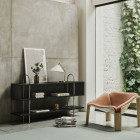 Gubi Grashoppa Canvas Table Lamp Lifestyle Lounge 3