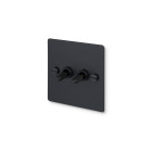 Buster and Punch 2G Modular Toggle Switch - Cross, Black