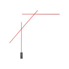 Nemo Flamingo LED Floor Lamp Red - Close up