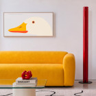 Artemide Megaron LED Floor Lamp - Special Edition 100 Anni Red in Situ