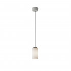 Santa & Cole Cirio Simple LED Pendant Opal Glass White Surface Canopy