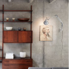 Anglepoise Original 1227 Lamp With Wall Bracket Linen on Gallery Wall