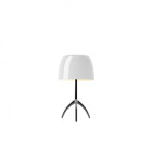 Foscarini Lumiere Table Lamp - Small, White / Black Chrome