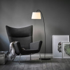 Le Klint Snowdrop 320 Floor Lamp in Sitting Room