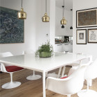 Artek A330S Golden Bell Pendant Lifestyle Dining Table