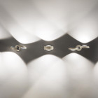 Lodes Nautilus LED Wall Light White Champagne Multiples