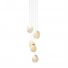 Bocci 73V Series Multi 5 Pendants Opaque Green 1
