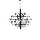 Flos 2097/50 Chandelier - Black / Frosted Bulbs