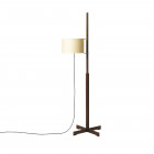 Santa & Cole TMM Floor Lamp Beige Shade with Walnut Structure