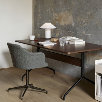 &Tradition Colette Table Lamp White & Black on Desk