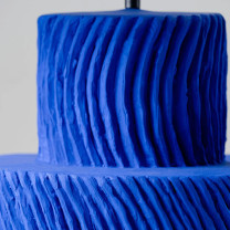 Porta Romana Nash Table Lamp Electric Blue Close Up