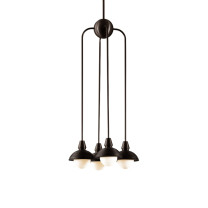 Bert Frank Eos Pendant Drop 4 Long Dark Bronze