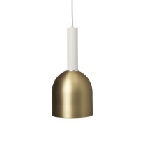 Ferm Living Collect Brass Pendant Bell High White