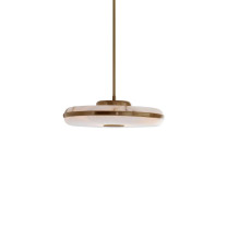 Bert Frank Beran Horizontal LED Pendant Light Large Antique Brass