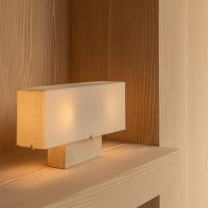 Medium, Travertine Audo Copenhagen Nonna Table Lamp