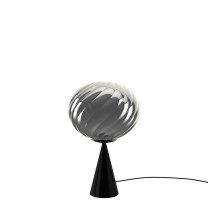Tom Dixon Whirl Fat Cone LED Table Lamp Silver Black Off