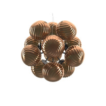 Tom Dixon Whirl Burst LED Chandelier Copper Off