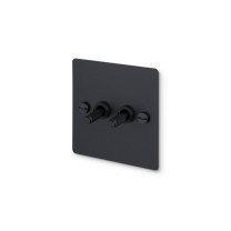 Buster and Punch 2G Modular Toggle Switch - Cross, Black