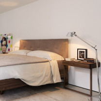 Artemide Tolomeo Reading LED Floor Lamp in Bedroom