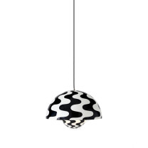 &Tradition Flowerpot VP2 Pendant - B&W Patterned