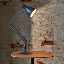 Anglepoise Type 75 Desk Lamp Slate Grey on Side Table
