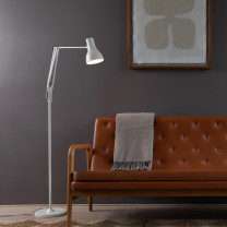 Anglepoise Type 75 Floor Lamp Alpine White Beside Sofa
