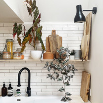 Anglepoise Type 75 Wall Light Jet Black in Kitchen